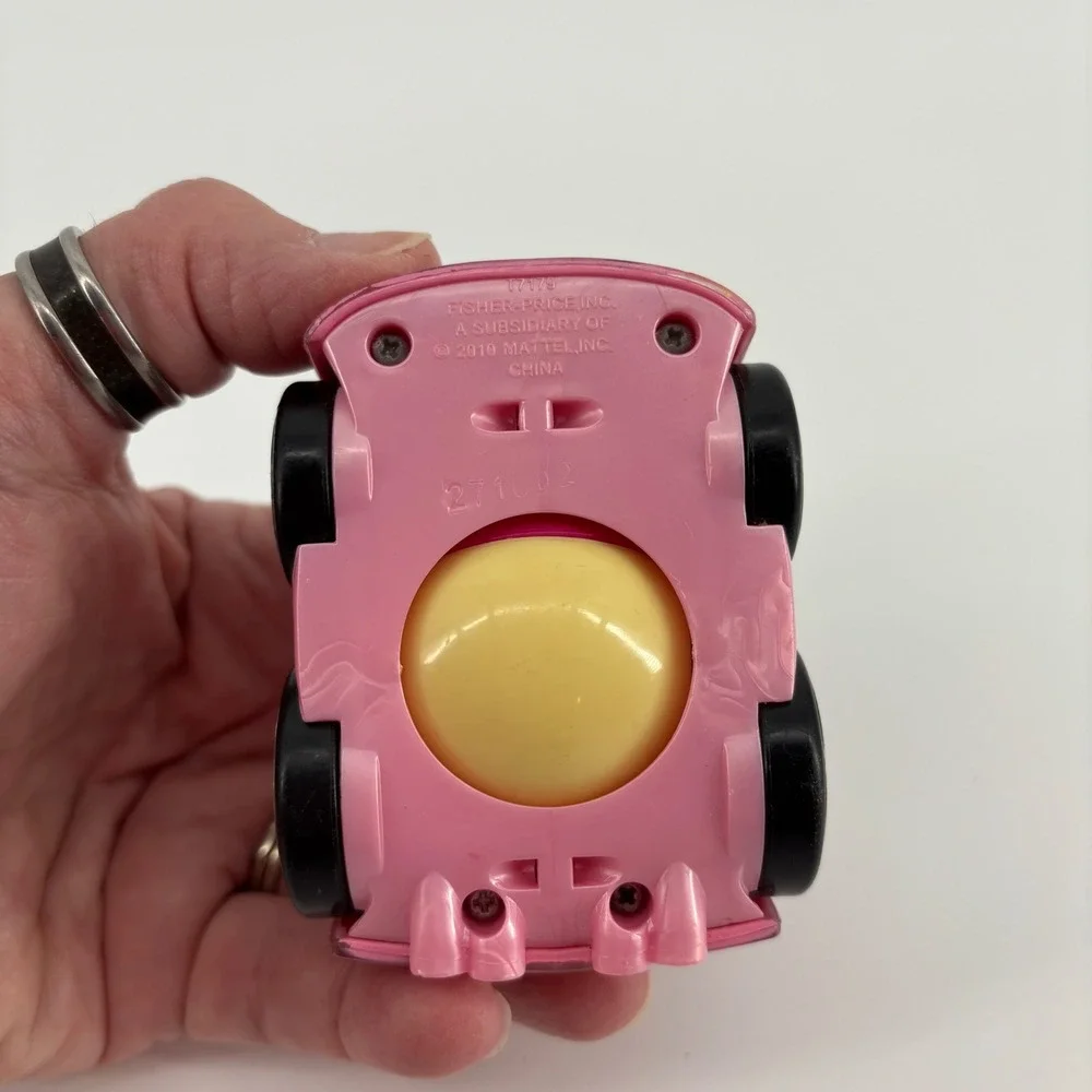 Fisher-Price Little Lil Zoomers Rollerball Pink 2010 Race Car Small Hands‎ Toy